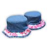 SOMBRERO NIÑA ALA VOLANTES TELA VAQUERA COMBINADO