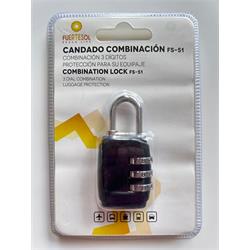 CANDADO COMBINACION FUERTESOL FS-51 3 DIGITOS