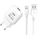 CARGADOR XO L37 ADAPT PARED + CABLE LIGHTNING BLANCO