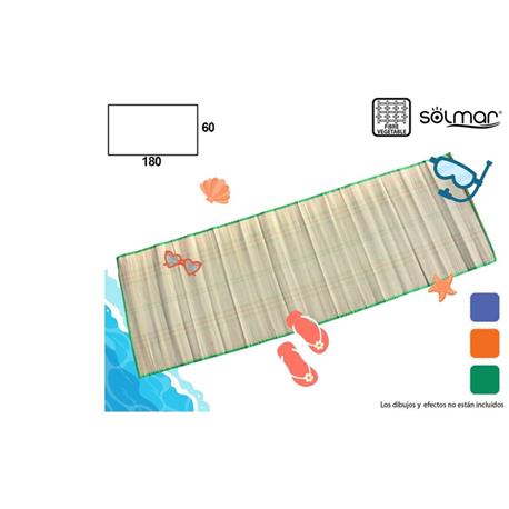 ESTERILLA PLAYA ALUMINIO / TEJIDO 60X180 CMS.