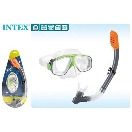 GAFAS + TUBO RESPIRADOR DE BUCEO INTEX REEF RIDER