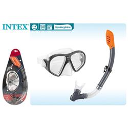 GAFAS + TUBO RESPIRADOR DE BUCEO INTEX REEF RIDER