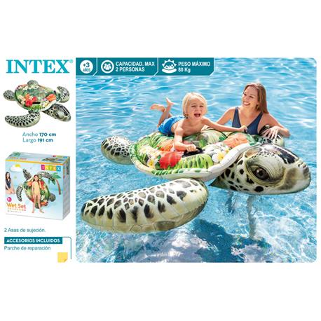 FLOTADOR TORTUGA REAL INTEX 191X170 CM