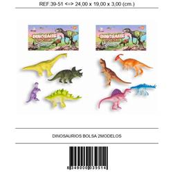 DINOSAURIOS BOLSA 4pcs 2 MODELOS