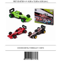 COCHE FRICCION METAL FORMULA 1 13cm SURTIDOS