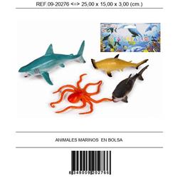 ANIMALES MARINOS BOLSA 4pcs EXP. 12