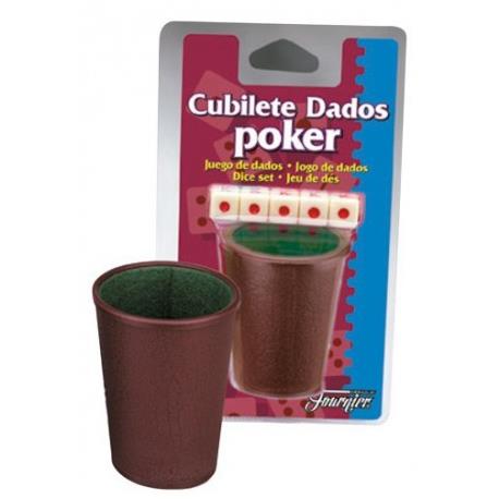 JUEGO DADOS FOURNIER PUNTOS 5ud + CUBILETE