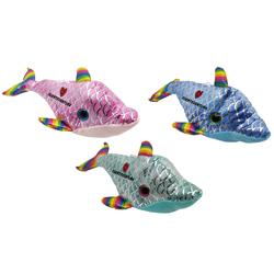 PELUCHE DELFIN FUERTEVENTURA ARCOIRIS SURTIDO 38cm