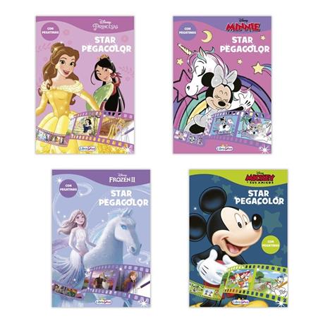 LIBRO PEGACOLOR DISNEY VARIOS - STAR