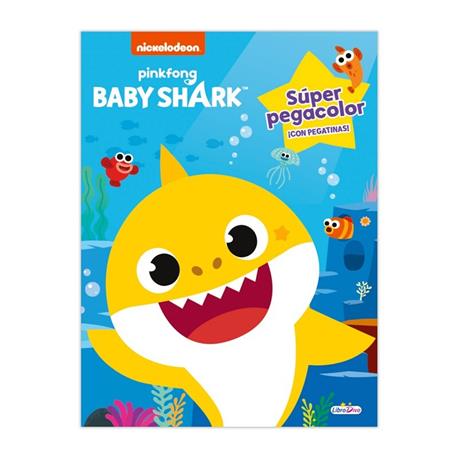 LIBRO PEGACOLOR BABY SHARK SUPER