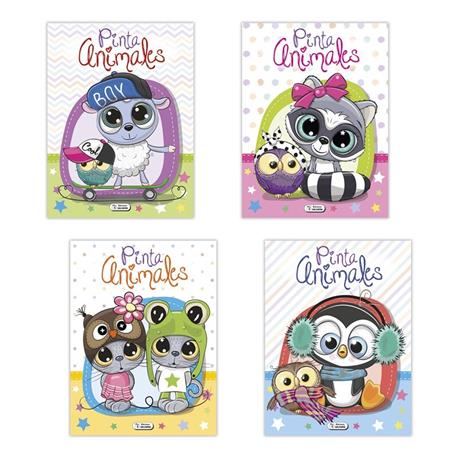 LIBRO COLOREAR PINTA ANIMALES COOL