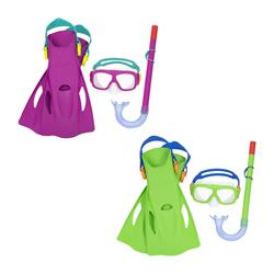 SET 3 PIEZAS DE BUCEO JUNIOR BESTWAY FREESTYLE AJUSTABLE