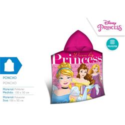 PONCHO ALGODON PRINCESAS 100X50 CMS.