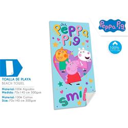 TOALLA ALGODON PEPPA PIG 140x70 CMS.