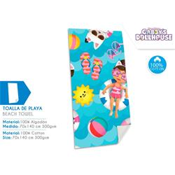TOALLA ALGODON GABBYS DOLLHOUSE 140x70 CMS.