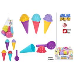 JUEGO SET 9 MOLDES PLAYA C/HELADOS 9 PIEZAS