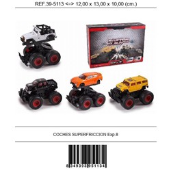 COCHE FRICCION SUPER RAPTOR 12cm SURTIDOS