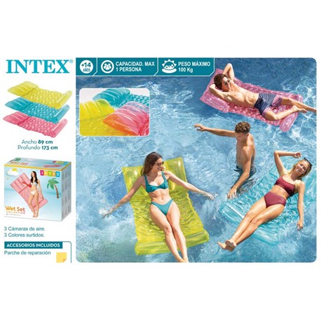 COLCHONETA HAMACA TRANSPARENTE INTEX 183X89 CM