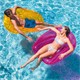 FLOTADOR SILLA LOUNGE POOL NEON TRANSPARENTE INTEX 104x102 CM