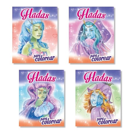 LIBRO COLOREAR HADAS GLITTER