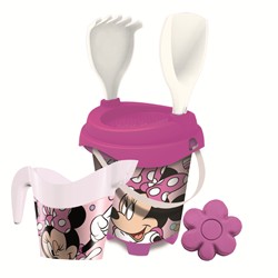CUBO CASTILLO MINNIE + REGADERA + MOLDES