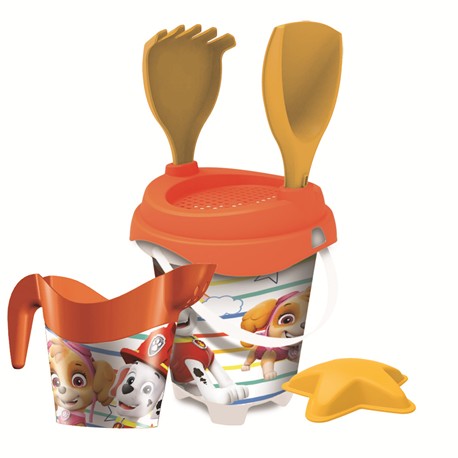 CUBO CASTILLO PAW PATROL + REGADERA + MOLDES