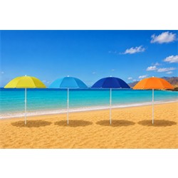 SOMBRILLA DE PLAYA 160cm FUERTESOL UV COLORES