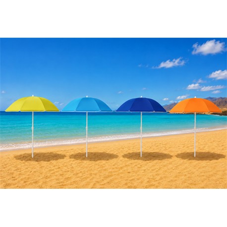SOMBRILLA DE PLAYA 160cm FUERTESOL UV COLORES