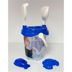 CUBO CASTILLO FROZEN + MOLDES CRISTAL (CUBO TRANSPARENTE)