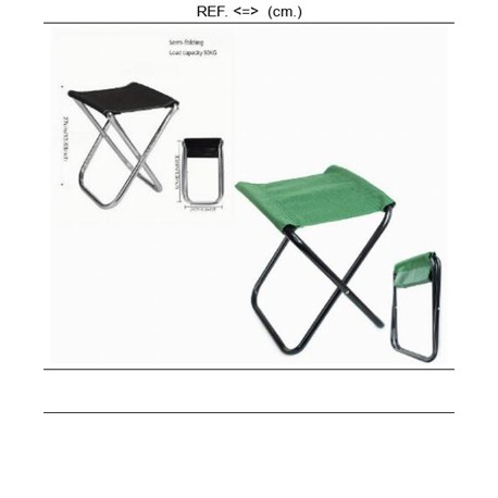 SILLA PLEGABLE METAL 33 x 28 x 35CM SURTIDAS