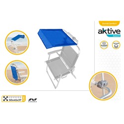 TOLDO PARA SILLA DE PLAYA AKTIVE AZUL 50X45X37 CM