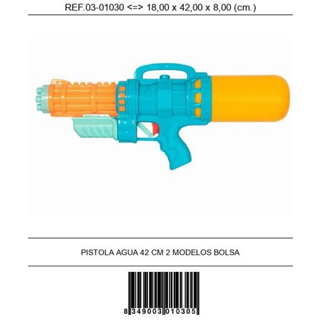 PISTOLA AGUA 42 CMS. 03-01030 BOLSA 2 MODELOS