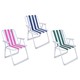 SILLA PLAYA SENCILLA PLEGABLE METAL 52X75X46CMS SURTIDAS