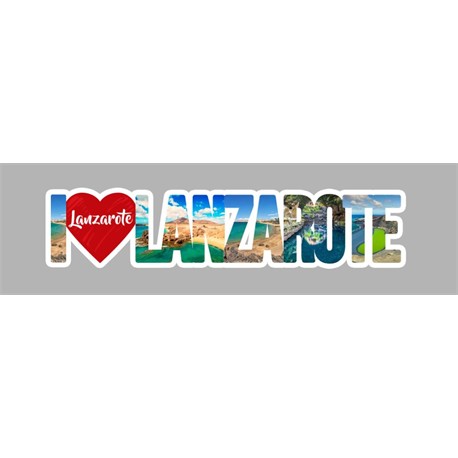 IMAN I LOVE LANZAROTE RELIEVE 14cm
