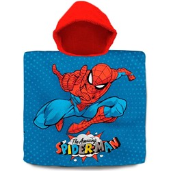 PONCHO ALGODON SPIDERMAN 120X60 CMS.