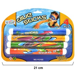 JUEGO BASTONES BUCEO 21 CMS 4P