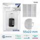 CANDADO CON COMBINACION MUNTRAVEL 55x22mm