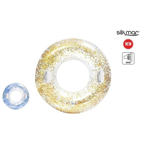 FLOTADOR CIRCULAR PURPURINA 105 CMS CON ASAS