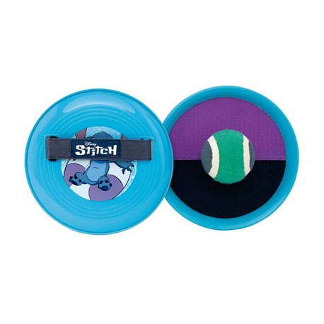 RAQUETA DE PLAYA VELCRO C/ PELOTA STITCH 19cm