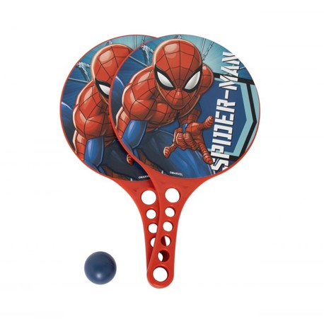 RAQUETA DE PLAYA C/ PELOTA SPIDERMAN