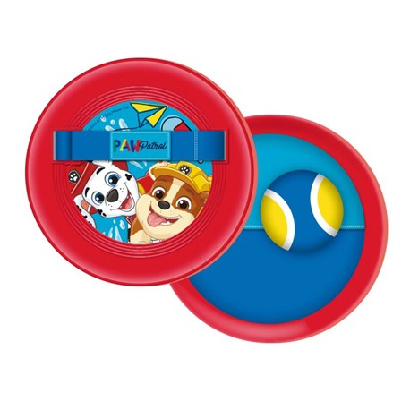 RAQUETA DE PLAYA VELCRO C/ PELOTA PAW PATROL 19cm