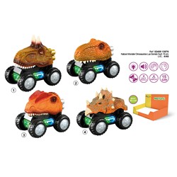 JUGUETE MONSTER DINOSAURIOS LUZ-SONIDO SURTIDO 15cm