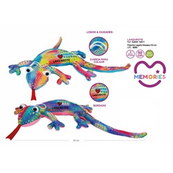 PELUCHE LAGARTO LANZAROTE MOSAICO SURTIDO 50cm