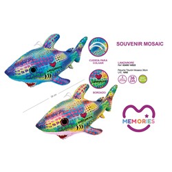 PELUCHE TIBURON LANZAROTE MOSAICO SURTIDO 32cm