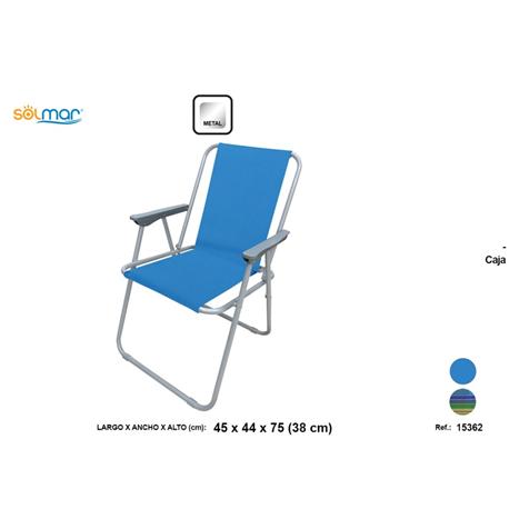 SILLA PLEG. ACERO 45x44x75 cm (38 CM)