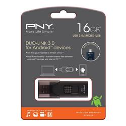 PEN-DRIVE PNY DUO-LINK 16 GB USB 3.0 NEGRO